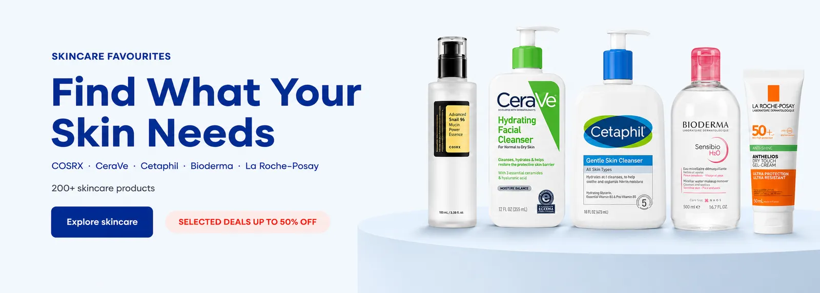 Skincare favourites in Beauty and Cosmetics