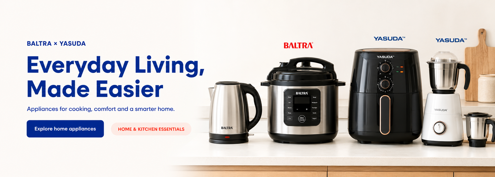 Explore Baltra and Yasuda home appliances